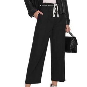 VINCE Linen & cotton-blend straight-leg pants